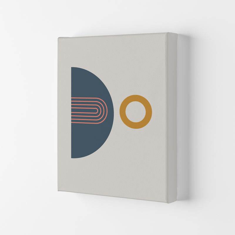 Mid Century Modern Prints on Grey B Canvas