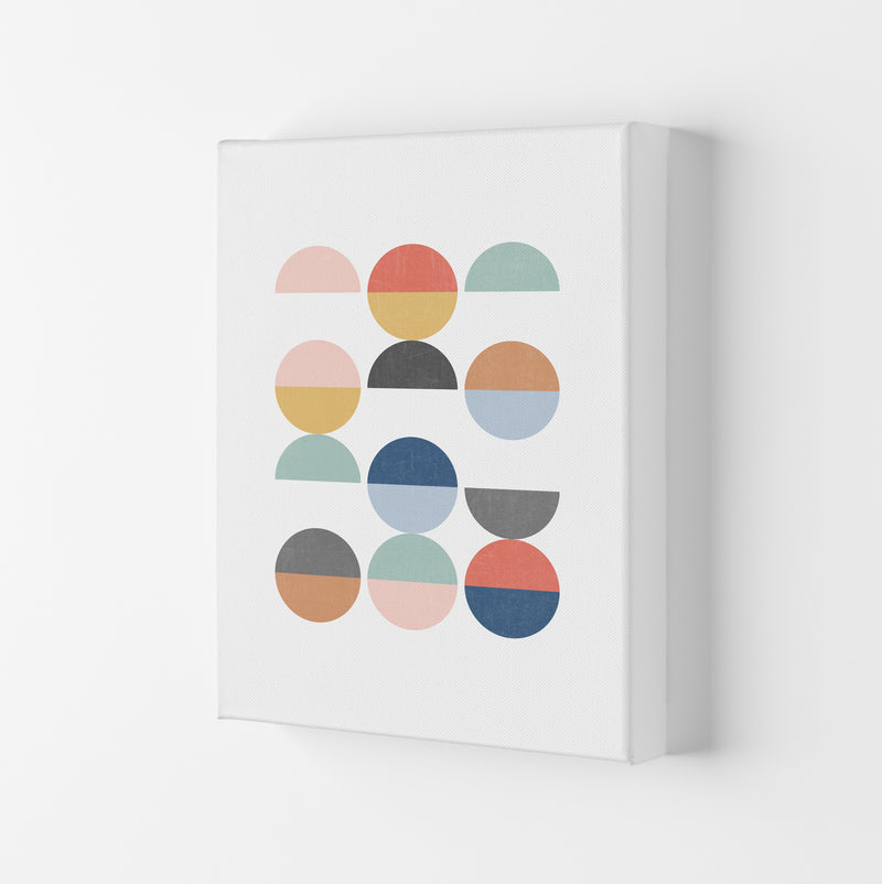 Simple Circles with Texture B Canvas