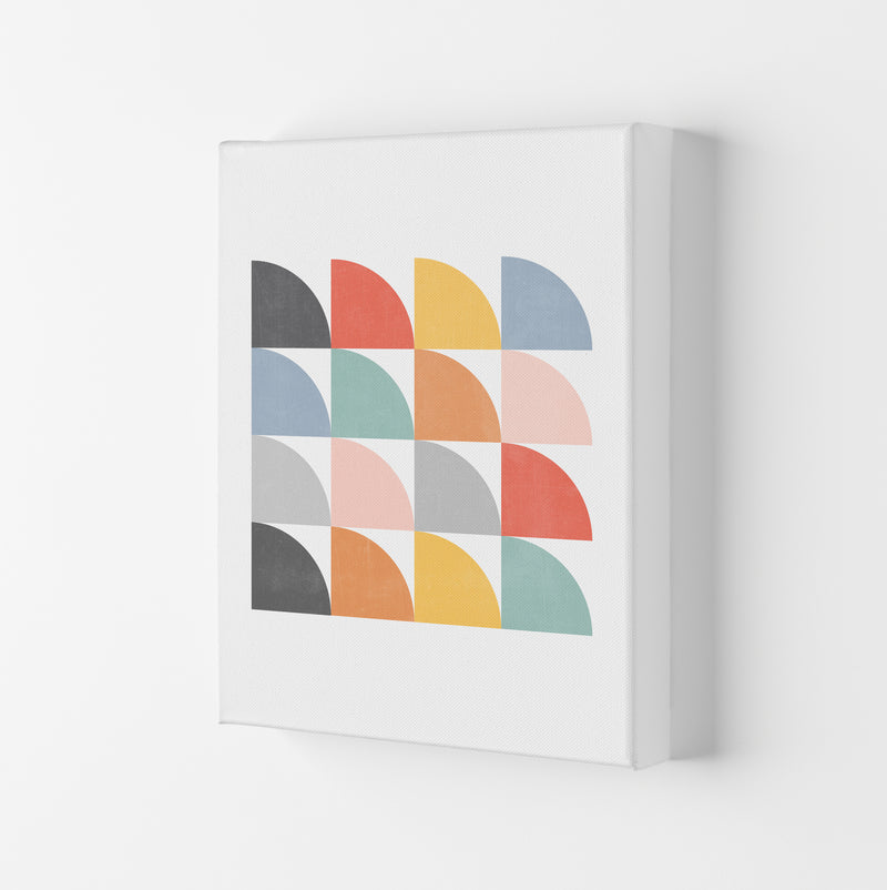Scandinavian Quarter Circles F Canvas