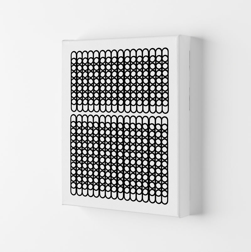 Abstract Black and White Naïve Design Original Art Print by Print Punk Studio Canvas