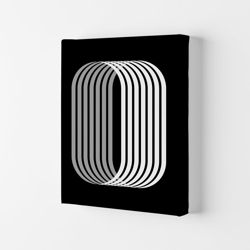 Abstract Modern Black and White Shape Original Canvas