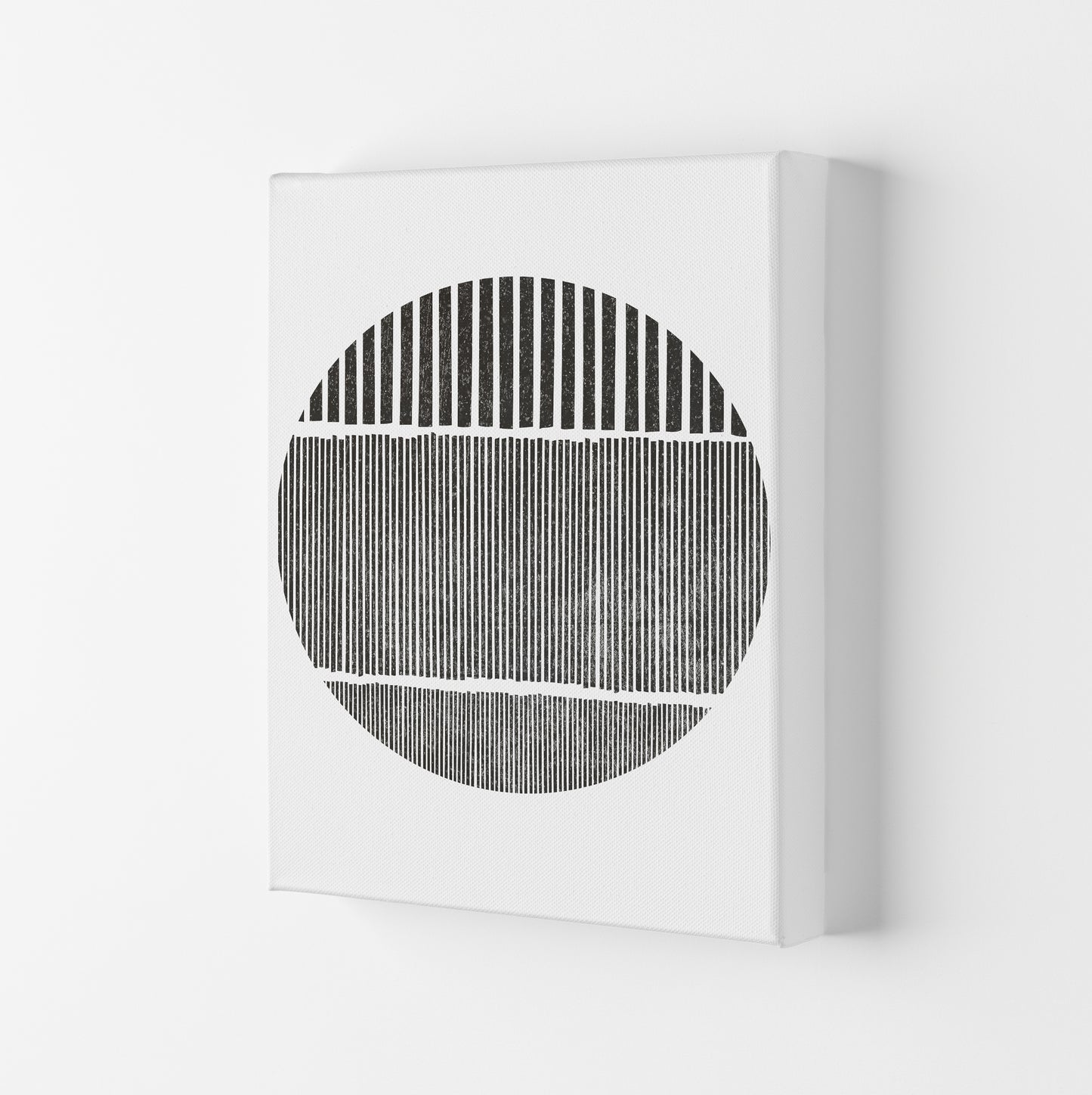 Black and White Lines in Canvas