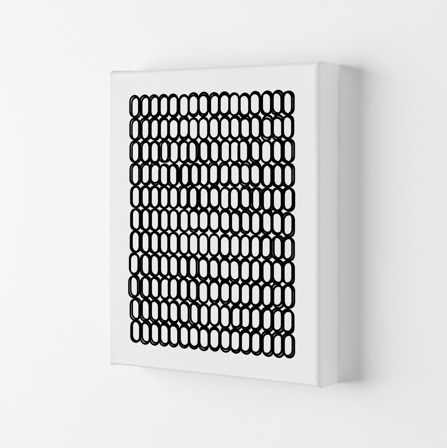 Black and White Oval Multi Canvas