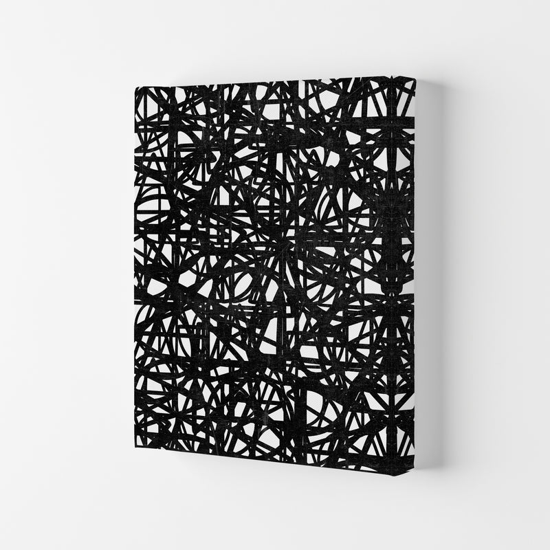 Black Graphic Print Original Canvas