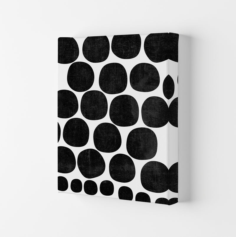 Black Grunge Circles Original Canvas