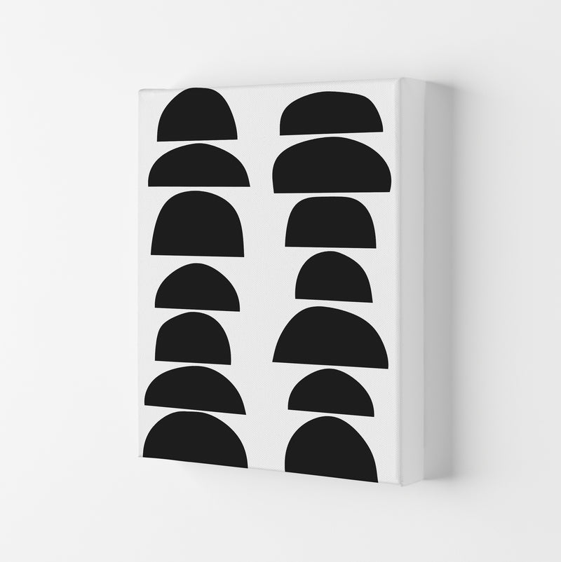 Black Half Circles Original Canvas