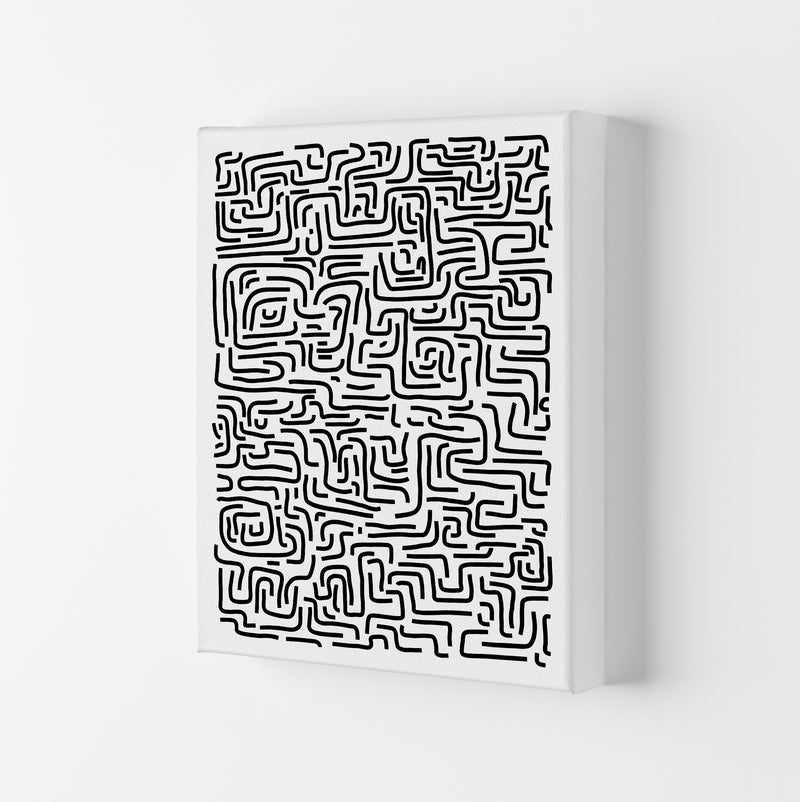Large Doodle Print Original Canvas