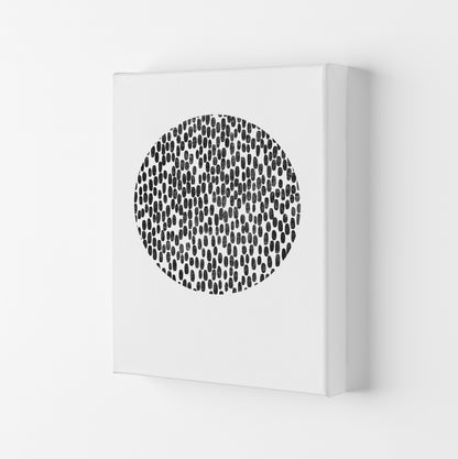 Mid Century Dots Circle Original Canvas