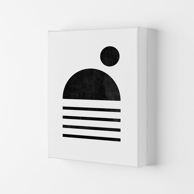 Mid Century with Black Dot Canvas