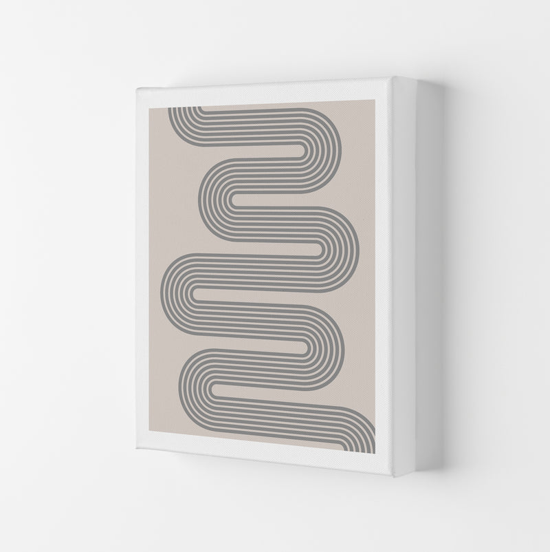 Twisty Lines Neutral Original Canvas