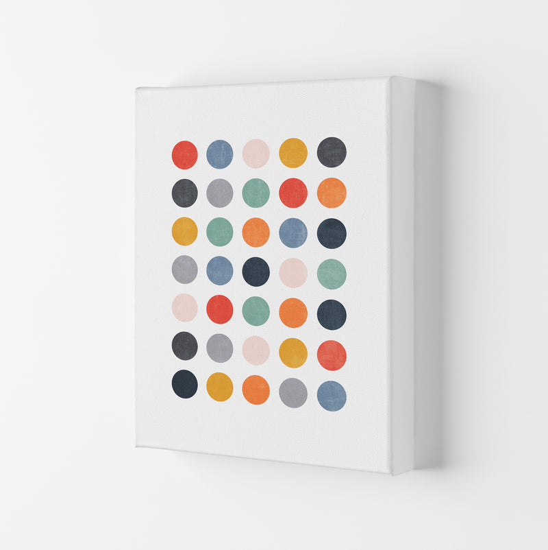 Scandi Dots Texture Print Original Canvas