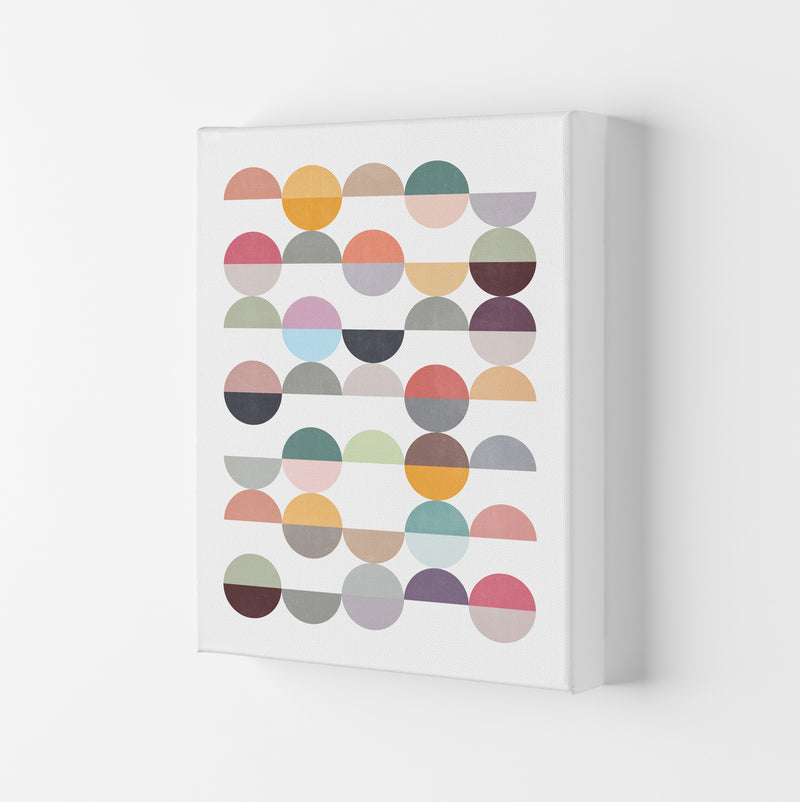 Scandinavian Colorful Circle Art Original Canvas