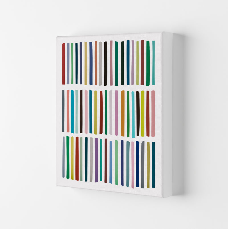 Scandinavian Multicolour Lines Original Canvas