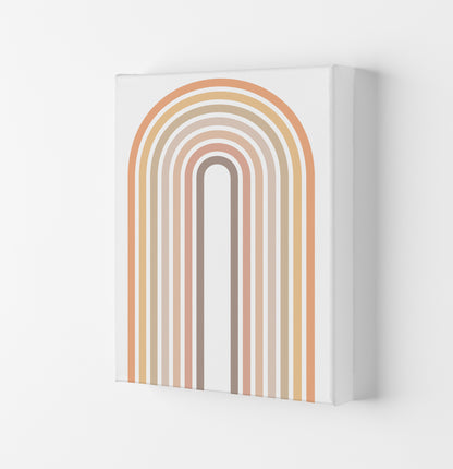 Muted Rainbow Print Original Canvas