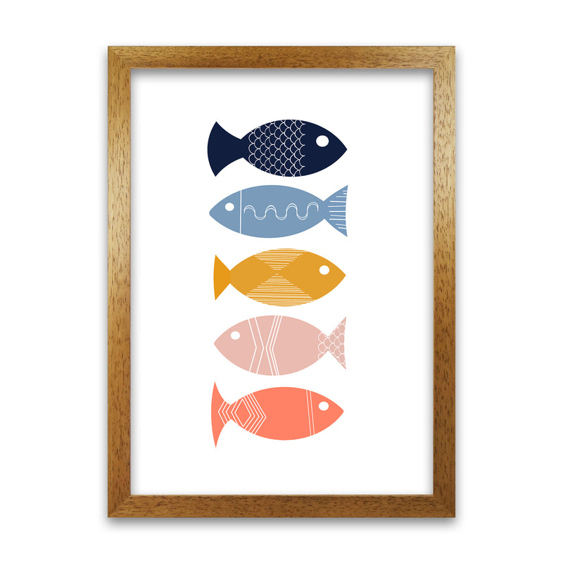Scandi Mid Mod Fish Original Oak Grain