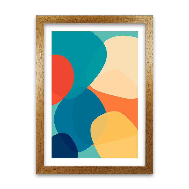 Abstract Multicolour Design Original Oak Grain