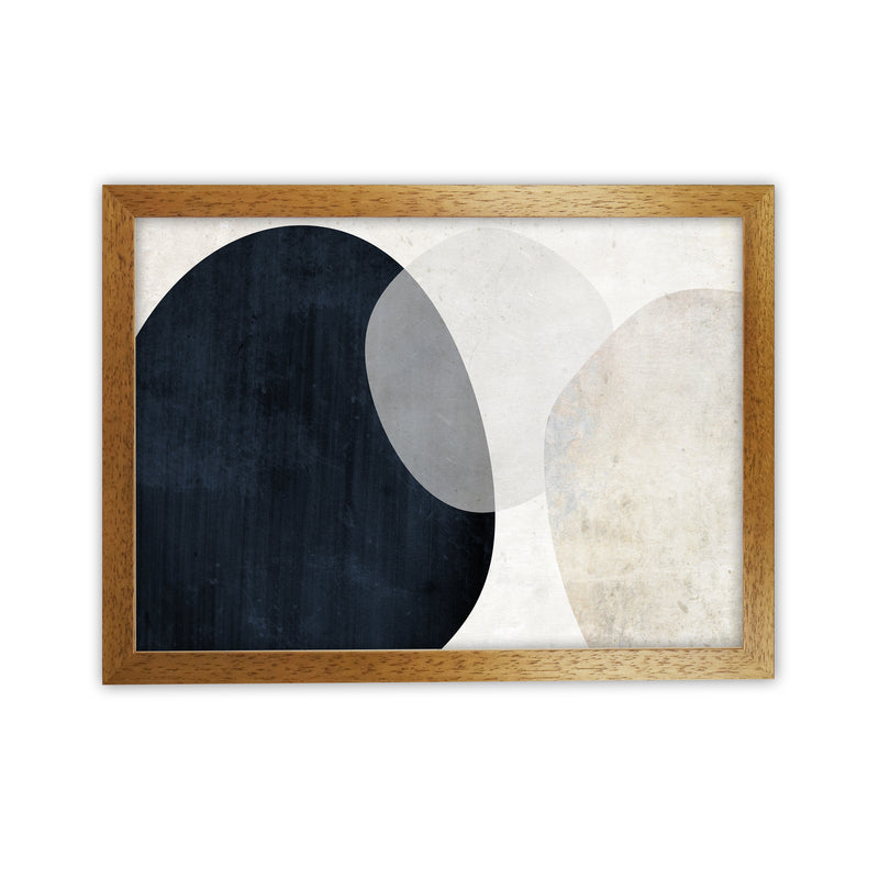 Blue and White Abstract Textured Oak Grain