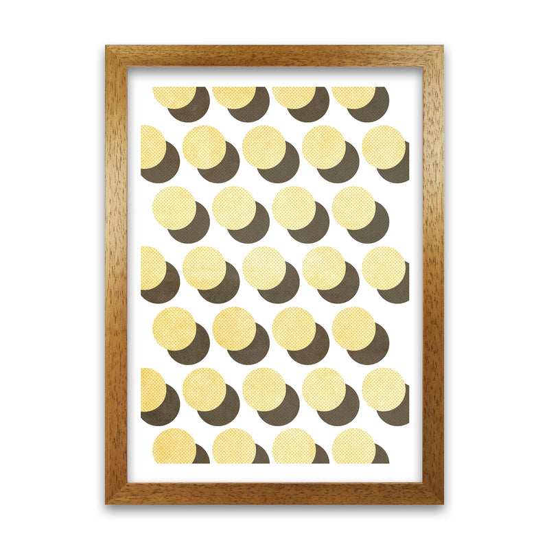Half Tone Yellow Abstract Original Oak Grain