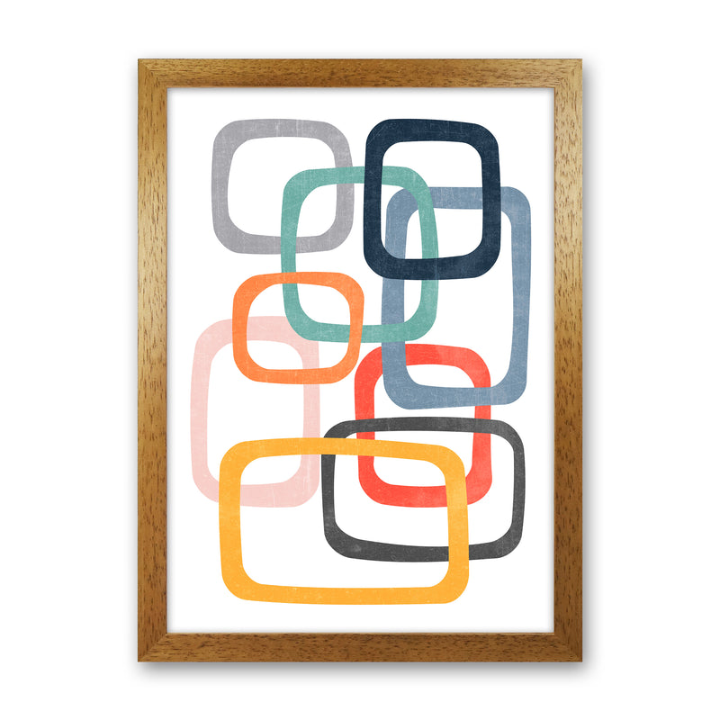 Abstract Mid Modern Pair A Oak Grain