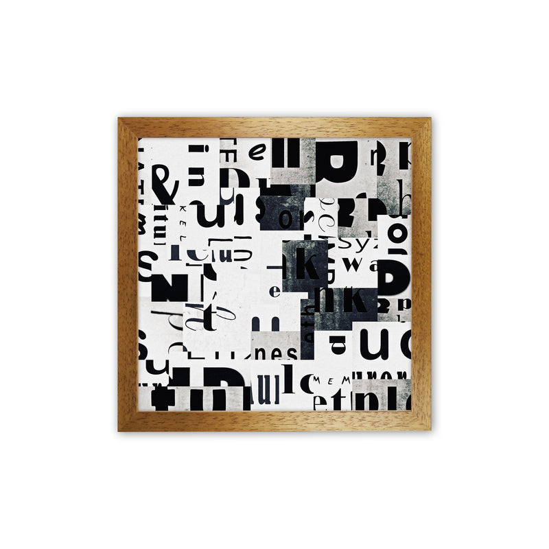 Black and White Typography Pair A Original Oak Grain