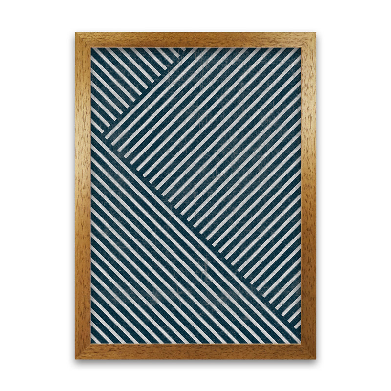 Navy Blue Set of 2 Abstract A Oak Grain