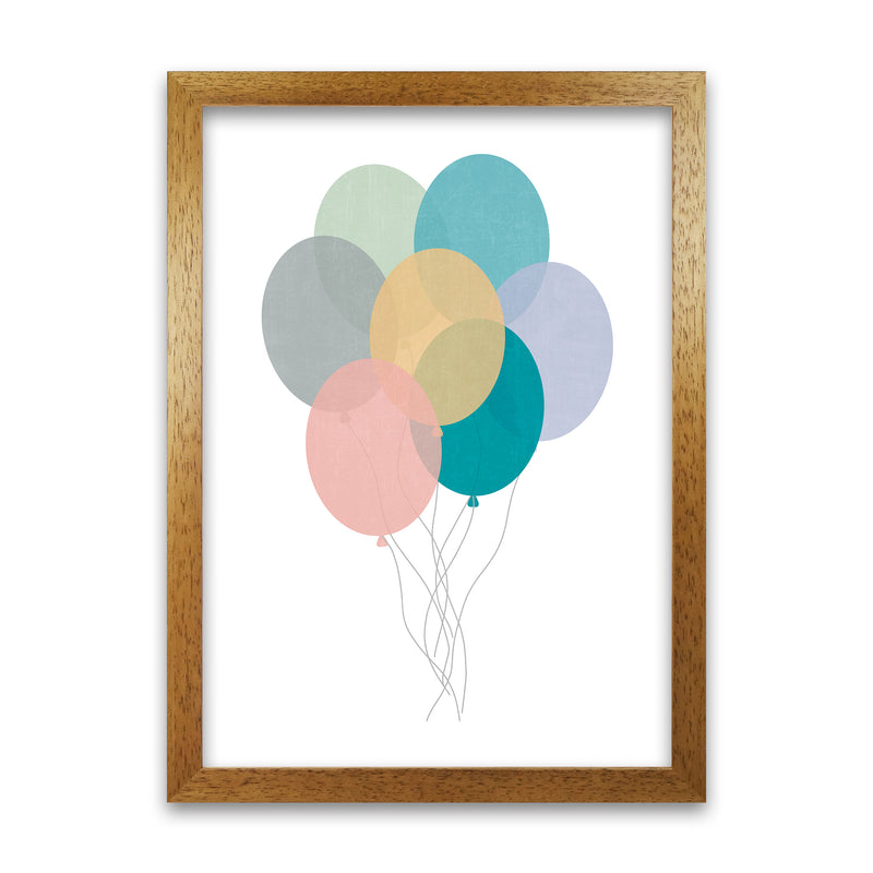 Nursery Collection Balloons Oak Grain
