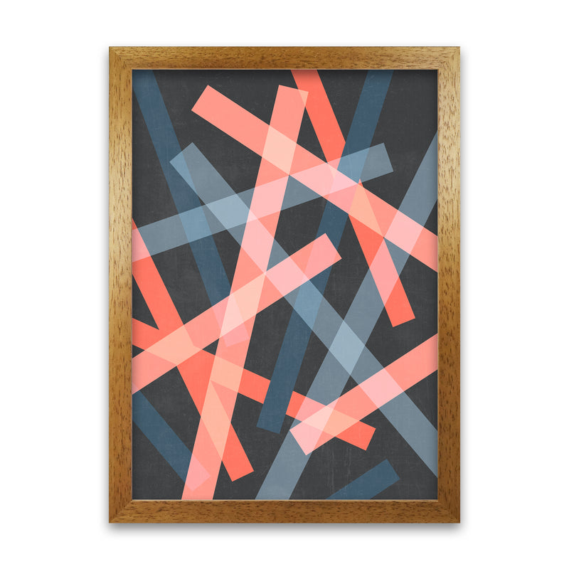 Abstract Colourful Print B Oak Grain