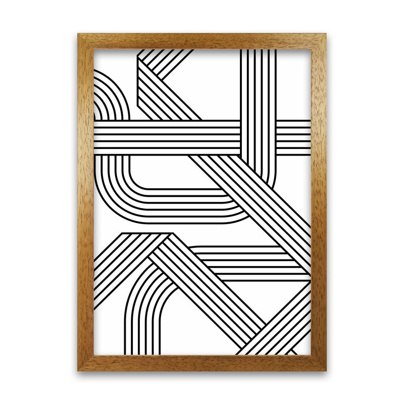 Black and White Geometric Patterns B Oak Grain