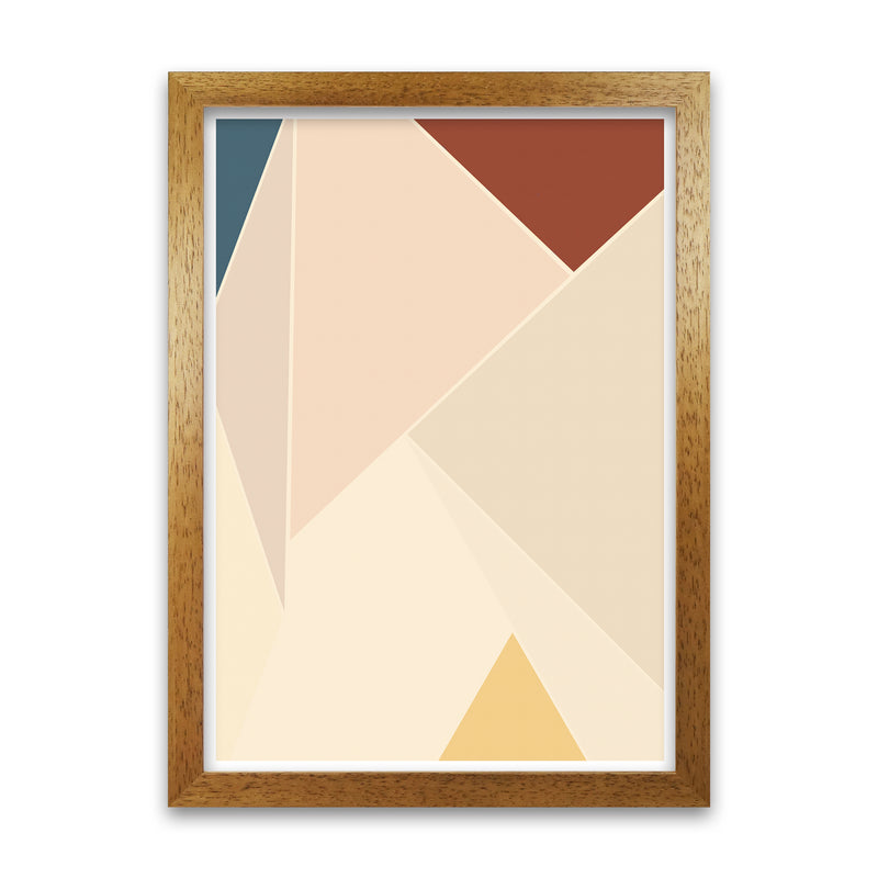 Colour Block Mid Century Art Print A Oak Grain
