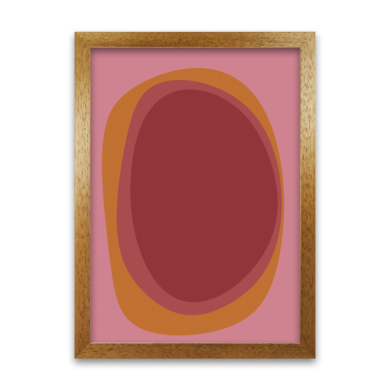 Colourful Bright Abstract Wall Art Print B Oak Grain