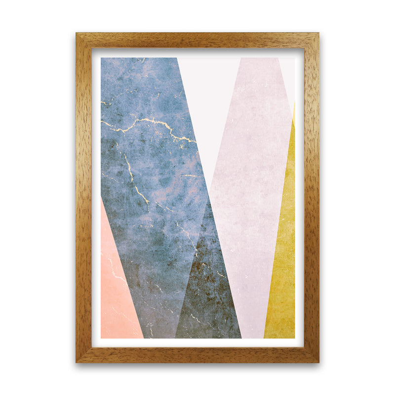 Grunge Colour Print A Oak Grain