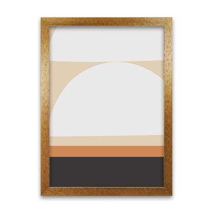 White Abstract Shapes A Original Oak Grain