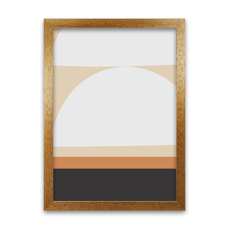 White Abstract Shapes A Original Oak Grain