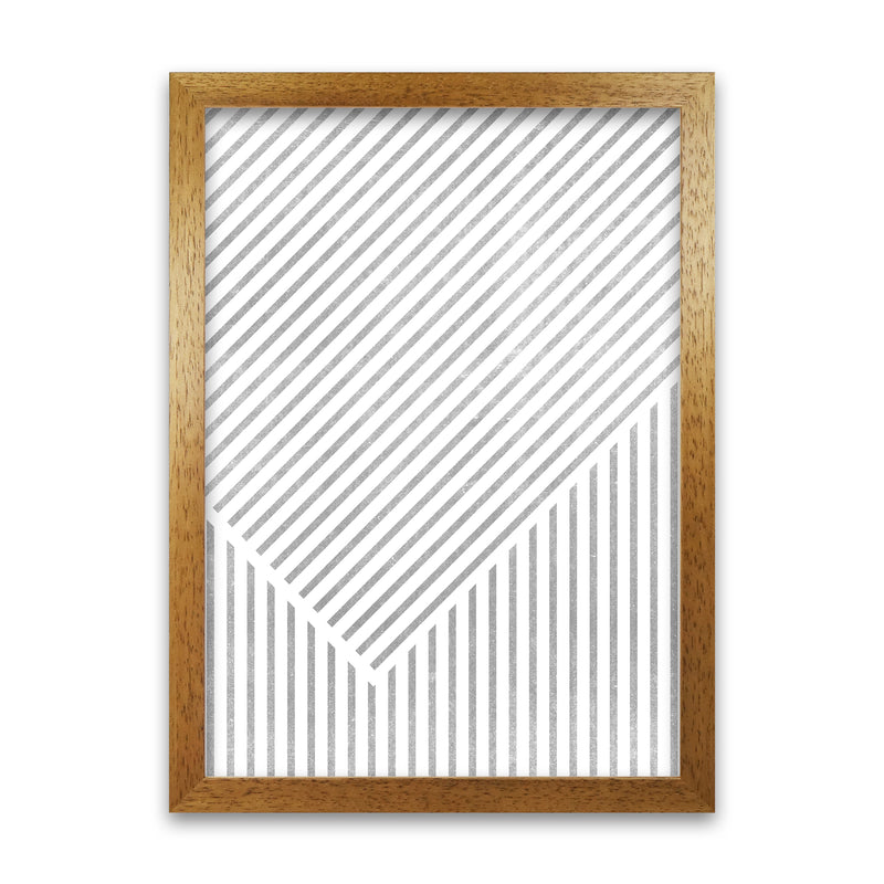 Mid Century Texture Lines A Oak Grain