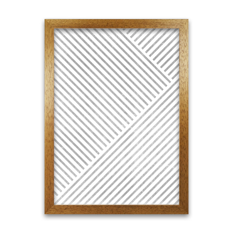 Mid Century Texture Lines B Oak Grain