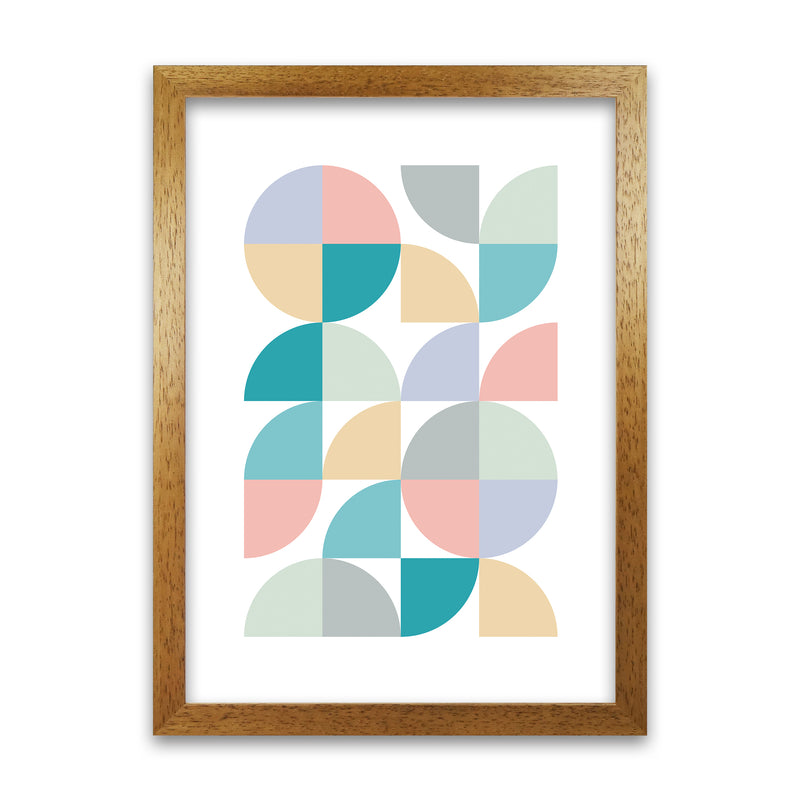 Abstract Pastel Nursery Print A Oak Grain