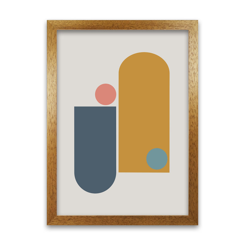 Mid Century Modern Prints on Grey D Oak Grain