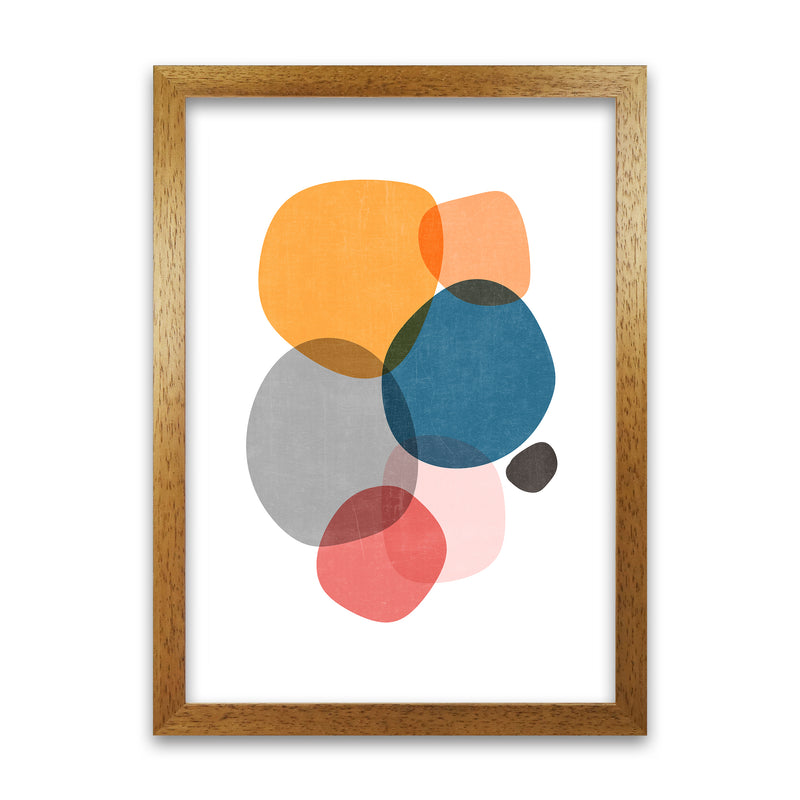 Mid Mod Abstract Shapes E Oak Grain