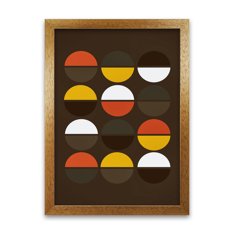 Set of Retro 70s Prints A Oak Grain
