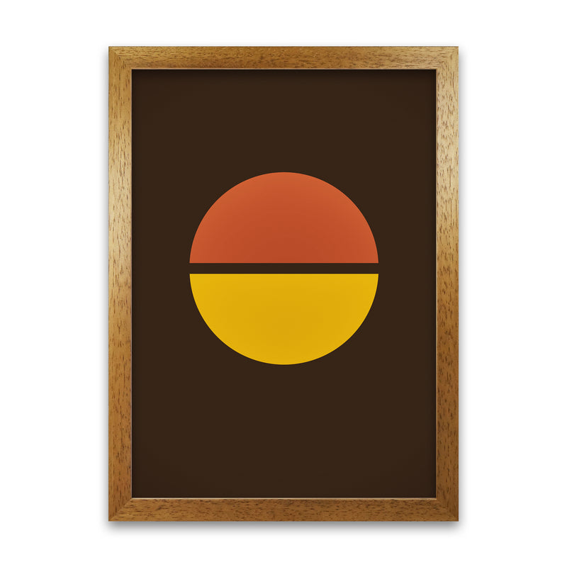 Set of Retro 70s Prints B Oak Grain