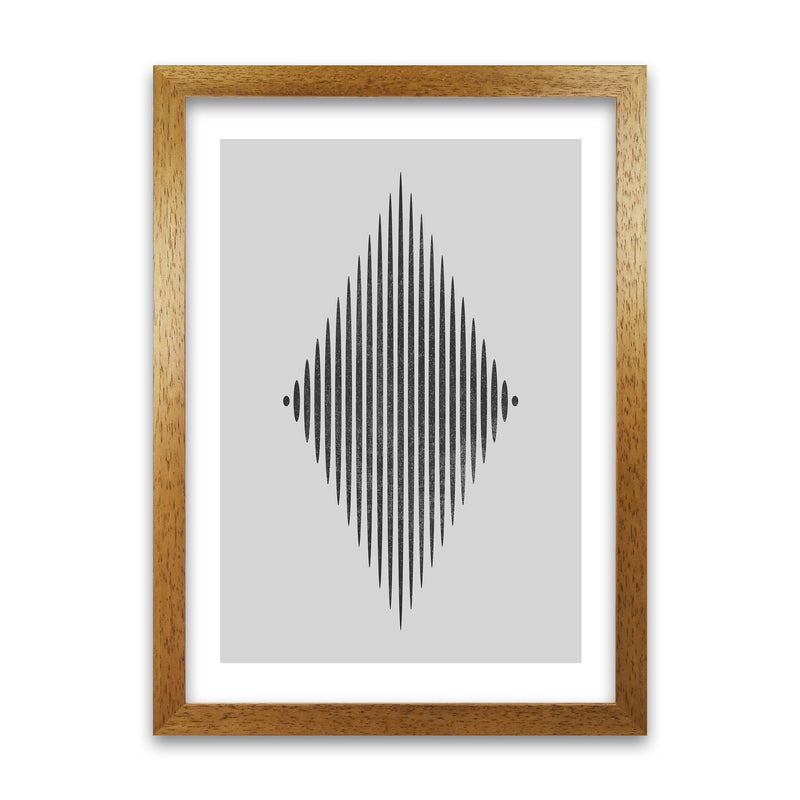 Black and White Lines Diamond Oak Grain