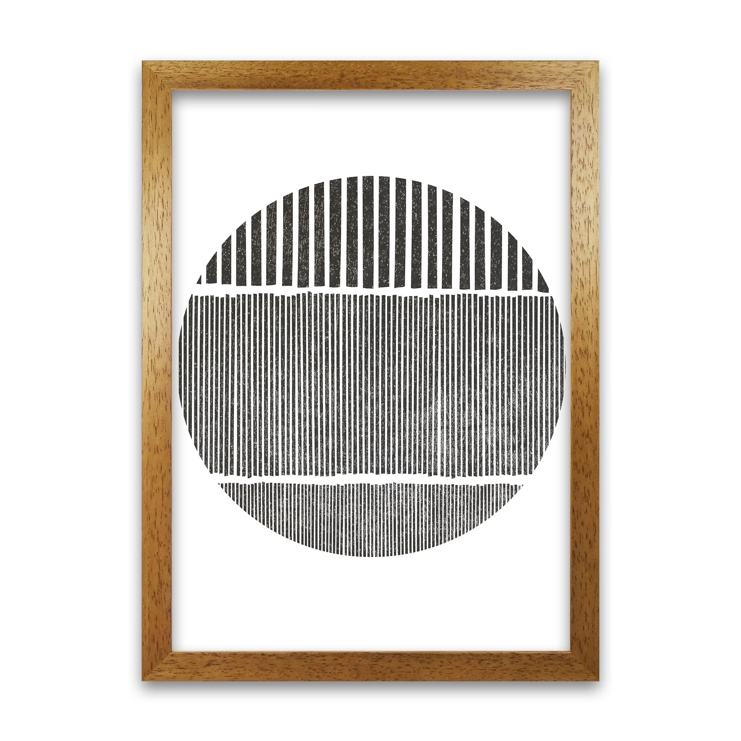 Black and White Lines in Oak Grain