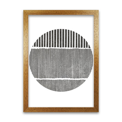 Black and White Lines in Oak Grain