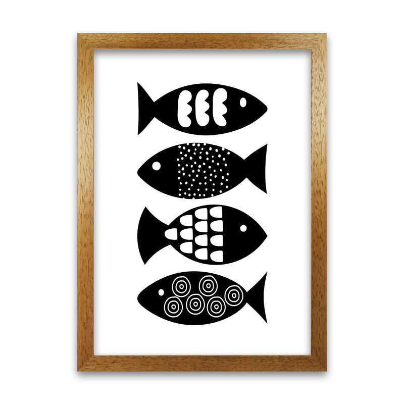 Black and White Scandi Fish Oak Grain