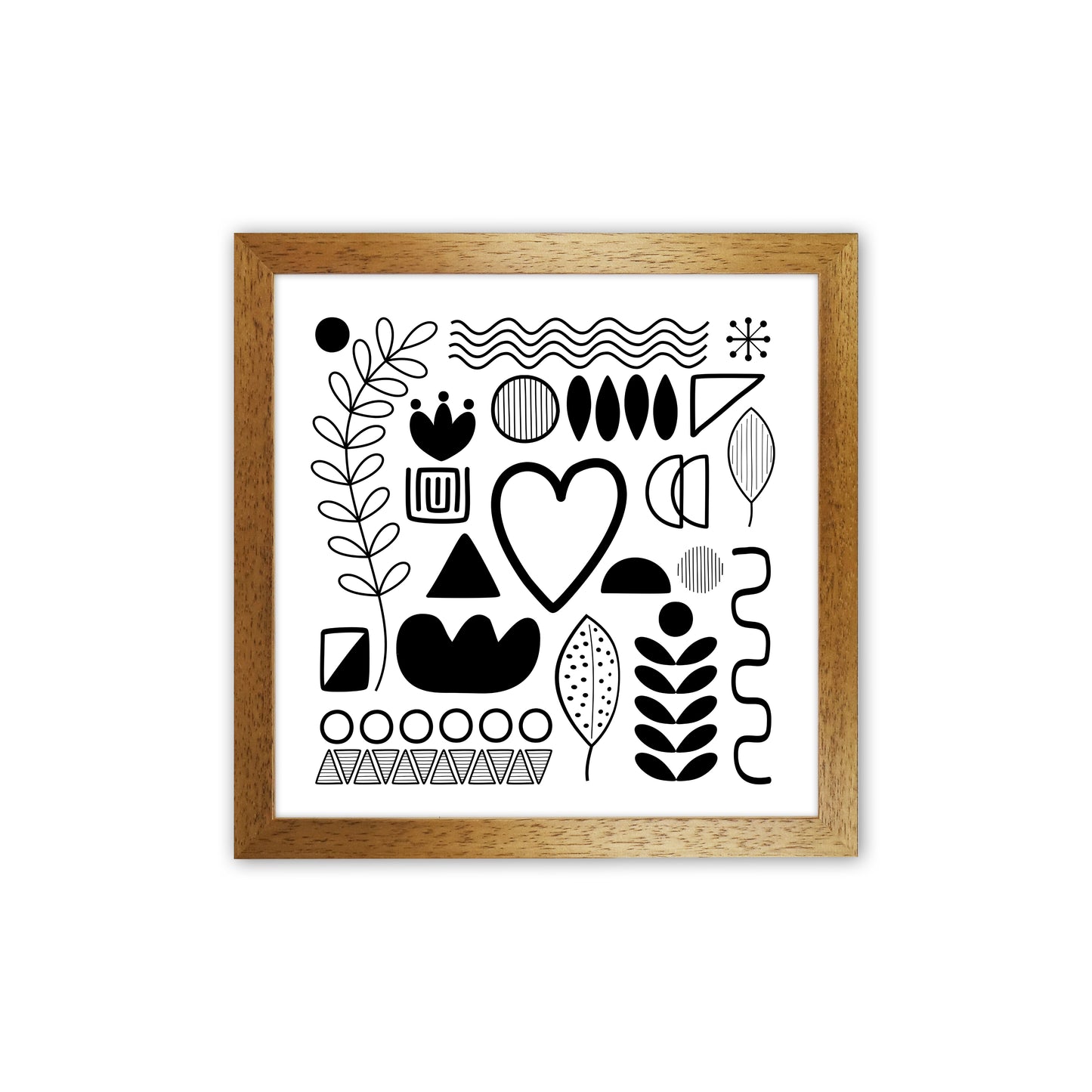 BW Scandi Shapes Square Original Oak Grain