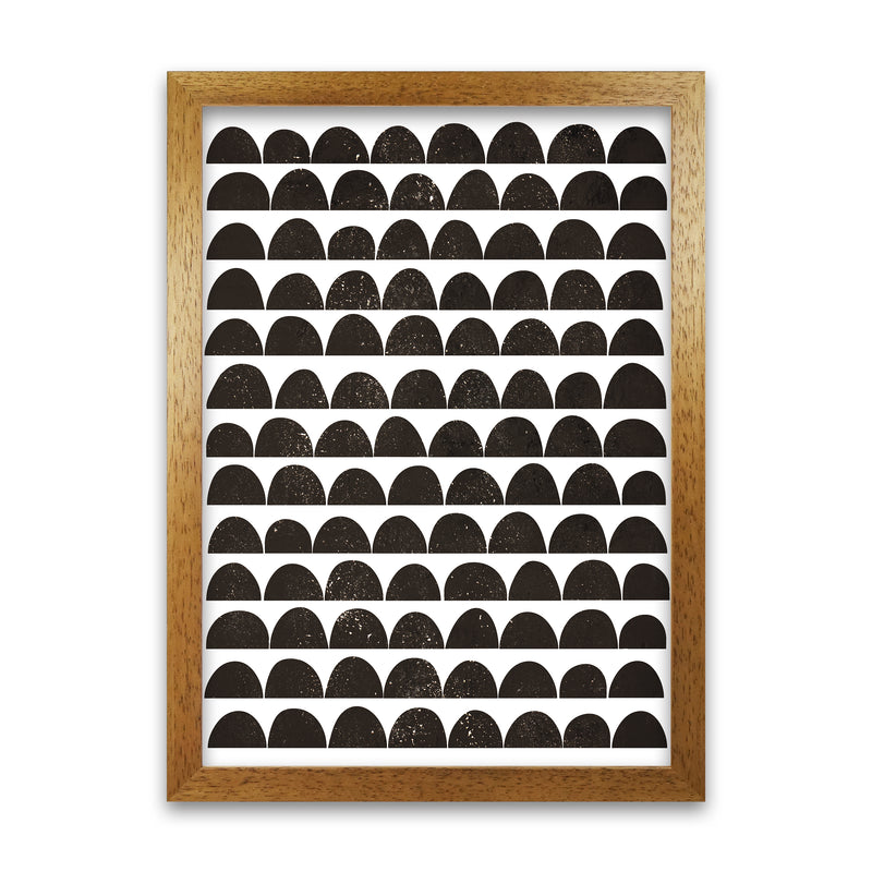 Half Moon Black Texture Original Oak Grain