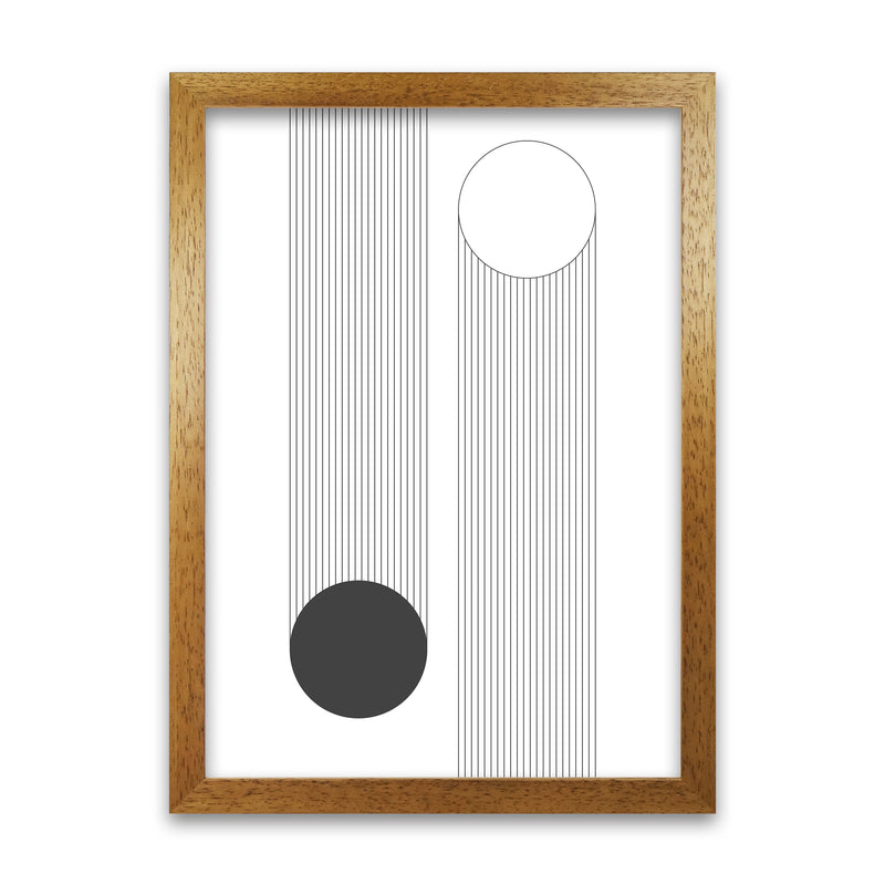 Mid Century Bauhaus Verticle Original A1 Honey Oak Frame
