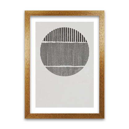 Mid Century Black and White Oak Grain