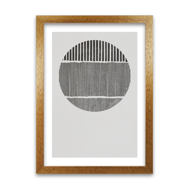 Mid Century Black and White Oak Grain