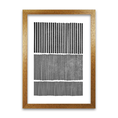 Mid Century Modern Lines Original Oak Grain